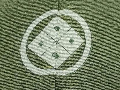 平和屋着物●上質な色無地　老竹色　正絹　逸品　未使用　DABK0884ud