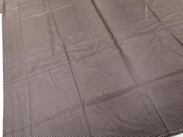 平和屋着物●長襦袢　無双仕立て　変わり格子　正絹　逸品　未使用　DABK0891ud