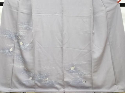 平和屋着物●訪問着　松ぼっくり　暈し染め　金彩　三越扱い　正絹　逸品　DABK0895ud
