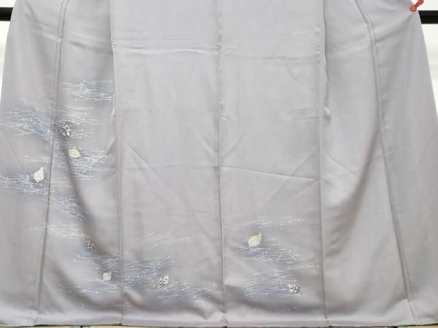 平和屋着物●訪問着　松ぼっくり　暈し染め　金彩　三越扱い　正絹　逸品　DABK0895ud