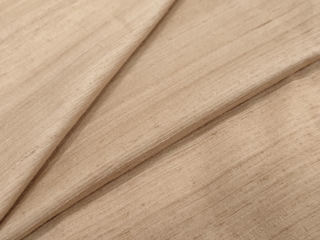 平和屋着物●上質な紬　白茶色　正絹　逸品　DABK0929ud