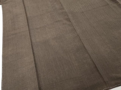 平和屋着物●上質な紬　縞　正絹　逸品　未使用　DABK0934ud