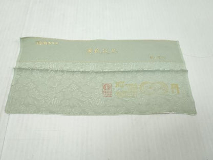 平和屋着物●上質な色無地　源氏物語千年　源氏花尽　利休鼠色　反端付き　正絹　逸品　DABK0942ud