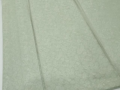 平和屋着物●上質な色無地　源氏物語千年　源氏花尽　利休鼠色　反端付き　正絹　逸品　DABK0942ud