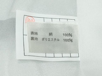 平和屋着物●江戸小紋　鮫小紋柄　反端付き　ロング丈　正絹　逸品　DABK0946ud