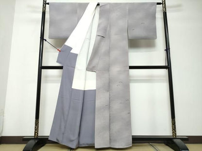 平和屋着物●銀座きしや　訪問着　刺繍　枝松文　たとう紙付き　正絹　逸品　DABK0951ud