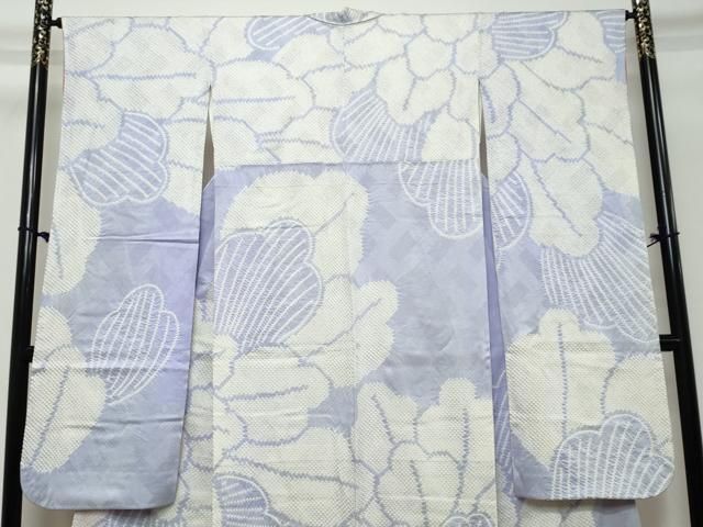平和屋着物●豪華振袖　絞り　草花文　正絹　逸品　DABK0956ud
