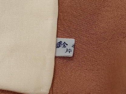 平和屋着物●訪問着　刺繍　鳳凰草花文　暈し染め　金彩　鈴乃屋扱い　正絹　逸品　DABK0968ud