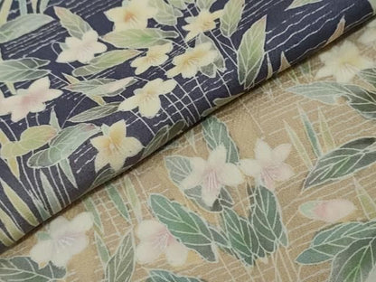 平和屋着物●訪問着　友禅　作家物　草花文　暈し染め　鈴乃屋扱い　正絹　逸品　DABK0970ud