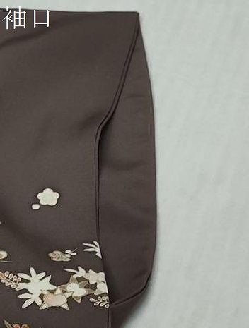 平和屋着物●訪問着　駒刺繍　草花文　金彩　鈴乃屋扱い　正絹　逸品　DABK0974ud