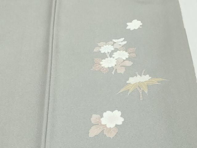 平和屋着物●訪問着　短冊草花文　金彩　正絹　逸品　DABK0977ud