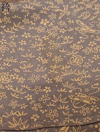 平和屋着物●訪問着　宝尽くし飛鶴草花文　正絹　逸品　DABK0979ud