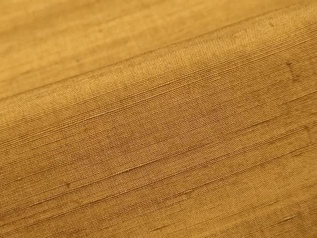平和屋着物●上質な紬　土色　正絹　逸品　DABK0982ud