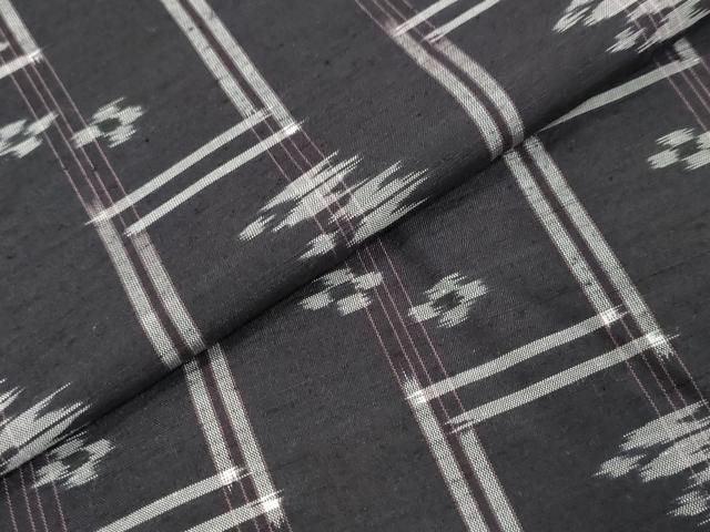 平和屋着物●本場琉球絣　紬　正絹　逸品　DABK0989ud