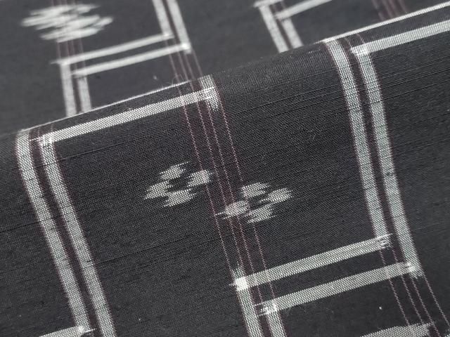 平和屋着物●本場琉球絣　紬　正絹　逸品　DABK0989ud