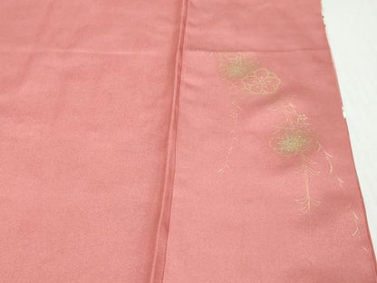 平和屋着物●訪問着　刺繍　雪輪草花文　暈し染め　金彩　正絹　逸品　DABK0993ud