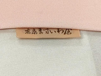 平和屋着物●訪問着　駒刺繍　渡橋風景草花文　金彩　ますいわ屋扱い　正絹　逸品　DABK0995ud