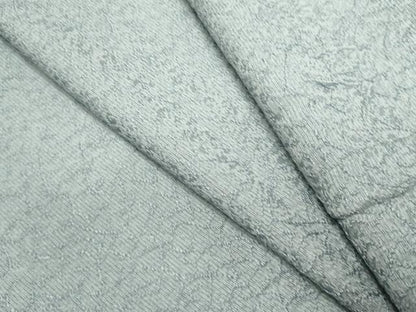 平和屋着物▽上質な色無地　単衣　抽象地紋　水色　正絹　逸品　DABK1051cd
