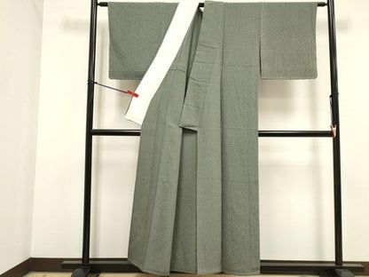 平和屋着物▽訪問着　単衣　幾何学文　正絹　逸品　未使用　DABK1078cd