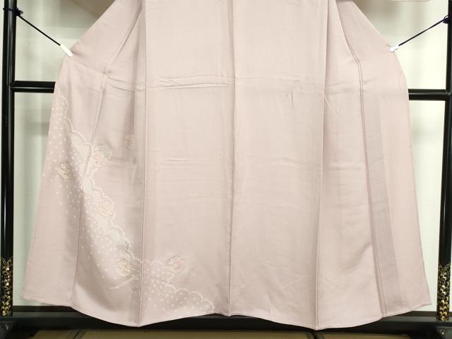 平和屋着物▽中国三大刺繍　スワトウ刺繍　汕頭刺繍　総刺繍　訪問着　単衣　絞り　亀甲花文　正絹　逸品　DABK1291cd
