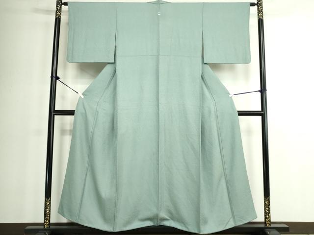 平和屋着物■上質な色無地　秘色色　正絹　逸品　DABK1325cd