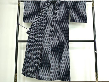 平和屋着物∴夏物　浴衣　有松鳴海絞り　立涌文　綿　逸品　DABK1344cd