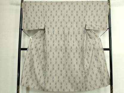 平和屋着物∴夏物　男性　阿波しじら織　浴衣　間道　日本製　キングサイズ　綿麻　逸品　DABK1388cd
