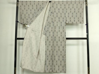 平和屋着物∴夏物　男性　阿波しじら織　浴衣　間道　日本製　キングサイズ　綿麻　逸品　DABK1388cd