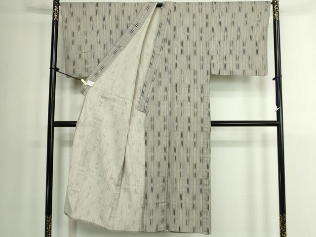 平和屋着物∴夏物　男性　阿波しじら織　浴衣　間道　日本製　キングサイズ　綿麻　逸品　DABK1388cd