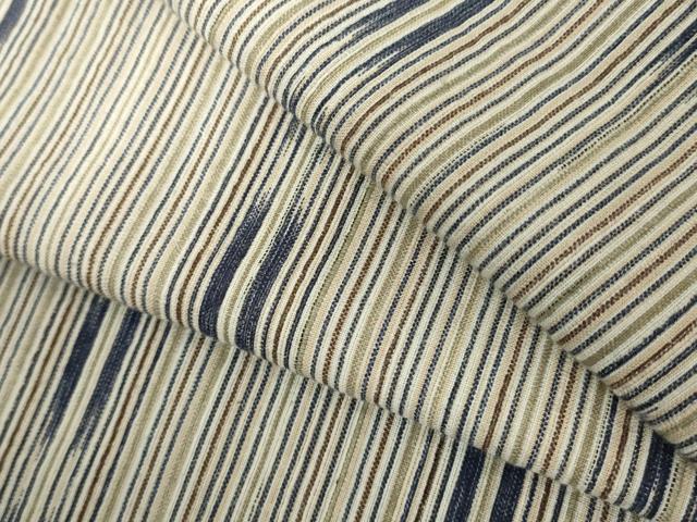平和屋着物∴夏物　男性　阿波しじら織　浴衣　間道　日本製　キングサイズ　綿麻　逸品　DABK1388cd