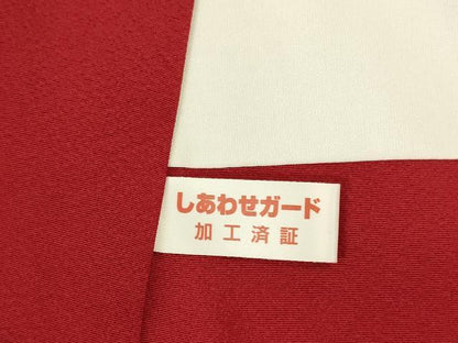 平和屋着物●豪華振袖　駒刺繍　御所車花文　暈し染め　金彩　正絹　逸品　DABK2018op