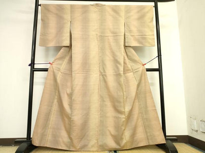 平和屋着物●上質な紬　間道　正絹　逸品　DABK2022op