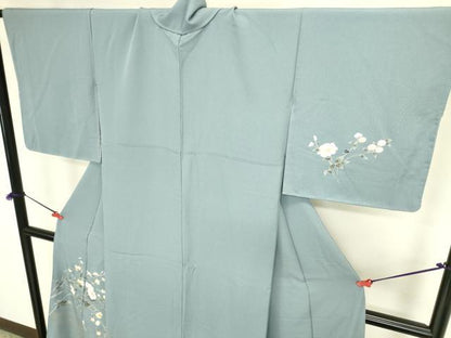 平和屋着物●訪問着　草花　金彩　正絹　逸品　DABK2029op