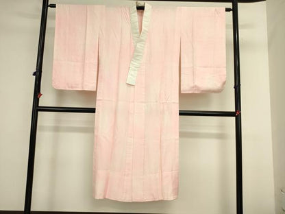 平和屋着物●振袖用長襦袢　無双仕立て　菊地紋　暈し染め　正絹　逸品　DABK2040op