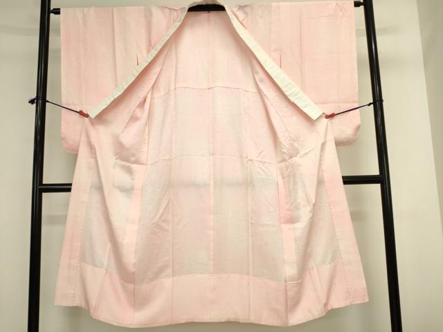 平和屋着物●振袖用長襦袢　無双仕立て　菊地紋　暈し染め　正絹　逸品　DABK2040op