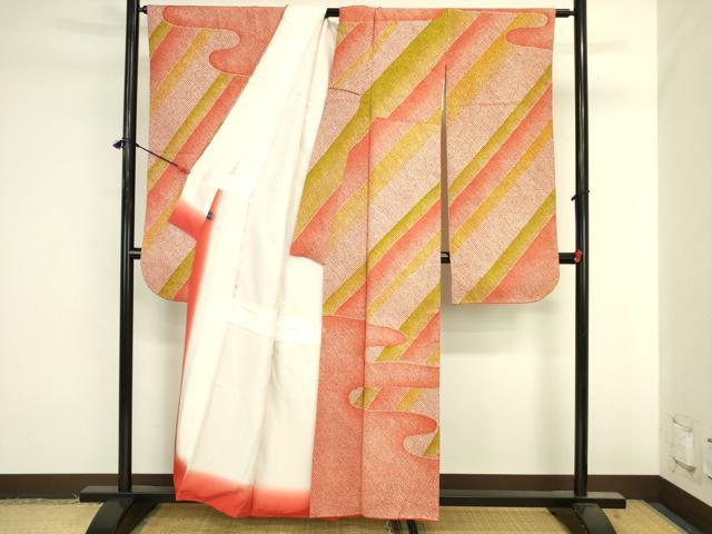 平和屋着物●豪華振袖　総絞り　エ霞文　やまと誂製　正絹　逸品　DABK2052op