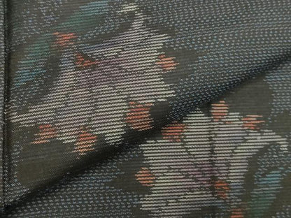 平和屋着物●本場大島紬　更紗花唐草文　正絹　逸品　DABK2068op