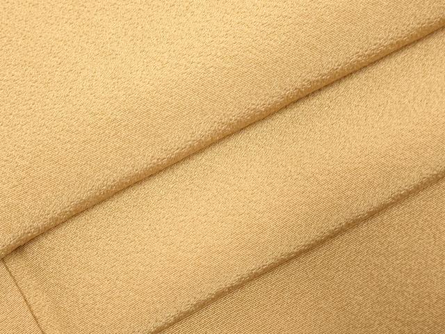 平和屋着物●上質な色無地　濃い飴色　正絹　逸品　DABK2071op