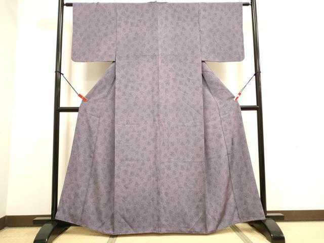 平和屋着物●重要無形文化財　人間国宝　中村勇二郎　江戸小紋　国宝平等院雲中供養菩薩像五十二　正絹　逸品　DABK2085op