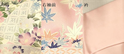 平和屋着物●豪華振袖　飛鶴花松文　暈し染め　正絹　逸品　DABK2097op