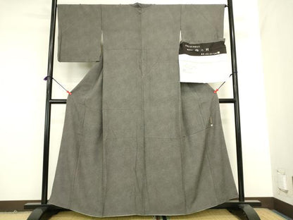 平和屋着物●伝統工芸師　服部光擴　江戸小紋　鮫小紋柄　反端付き　正絹　逸品　DABK2118op