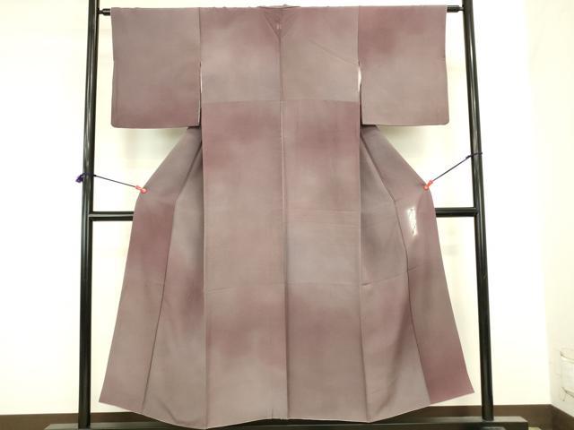平和屋着物●染色作家　斉藤三才　小紋　霞文　暈し染め　正絹　逸品　DABK2122op