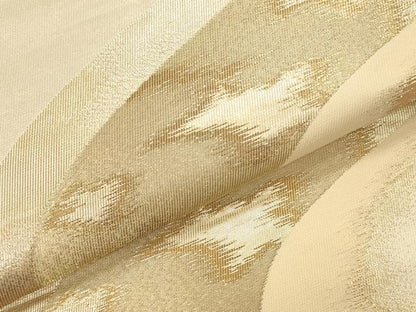 平和屋本店▼六通柄袋帯　流水文　24金二重織　正絹　逸品　DABK2185op