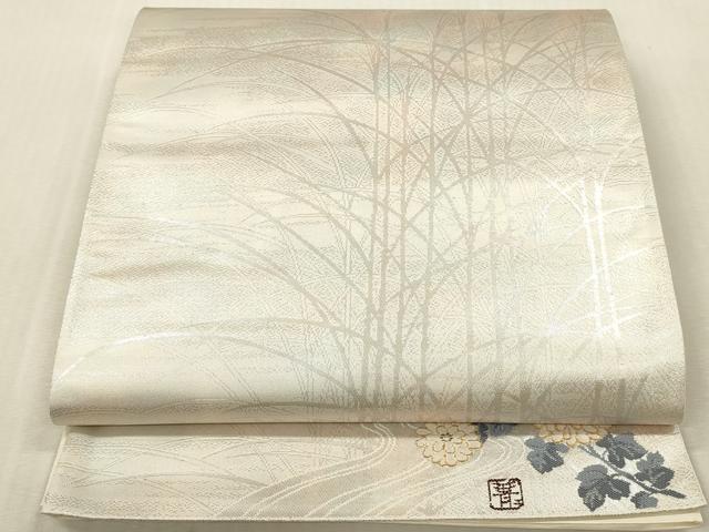 平和屋本店▼六通柄袋帯　琳派百図　本金箔　正絹　逸品　DABK2233op