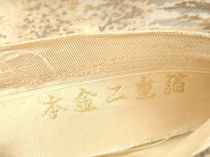 平和屋本店▼六通柄袋帯　風景文　本金二重箔　正絹　逸品　DABK2242op