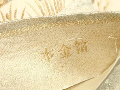平和屋本店▼六通柄袋帯　唐織　古典瑞宝　本金箔　正絹　逸品　DABK2244op