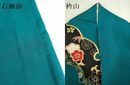 平和屋着物●豪華振袖　駒刺繍　雪輪菊文　金彩　正絹　逸品　DABK2368op