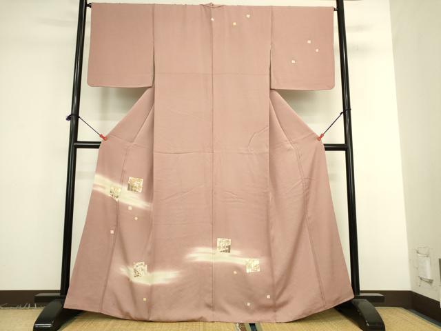 平和屋着物●訪問着　刺繍　源氏香　暈し染め　金彩　正絹　逸品　DABK2373op