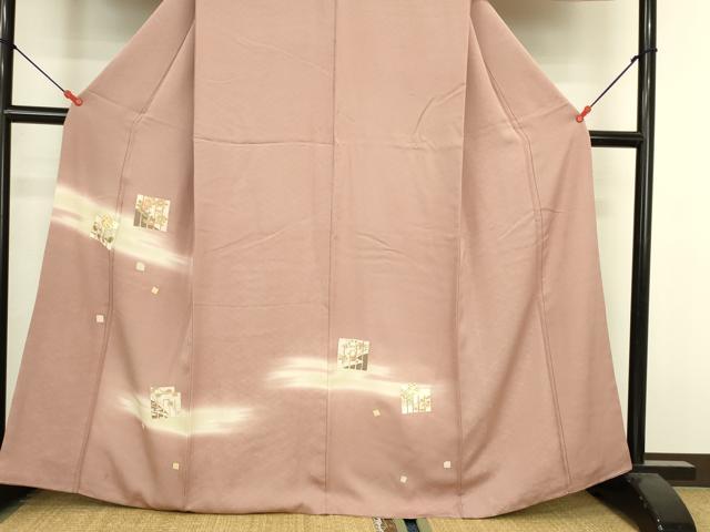 平和屋着物●訪問着　刺繍　源氏香　暈し染め　金彩　正絹　逸品　DABK2373op