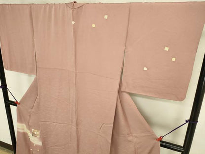 平和屋着物●訪問着　刺繍　源氏香　暈し染め　金彩　正絹　逸品　DABK2373op